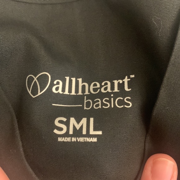 Allheart basic scrub top black S - Picture 2 of 2